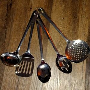 5 PC Stainless steel Kitchen Utensils Set #2